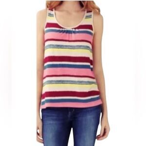 Anthropologie Deletta Women's Striped Tie-Back Tank Top XS‎ Multicolor
